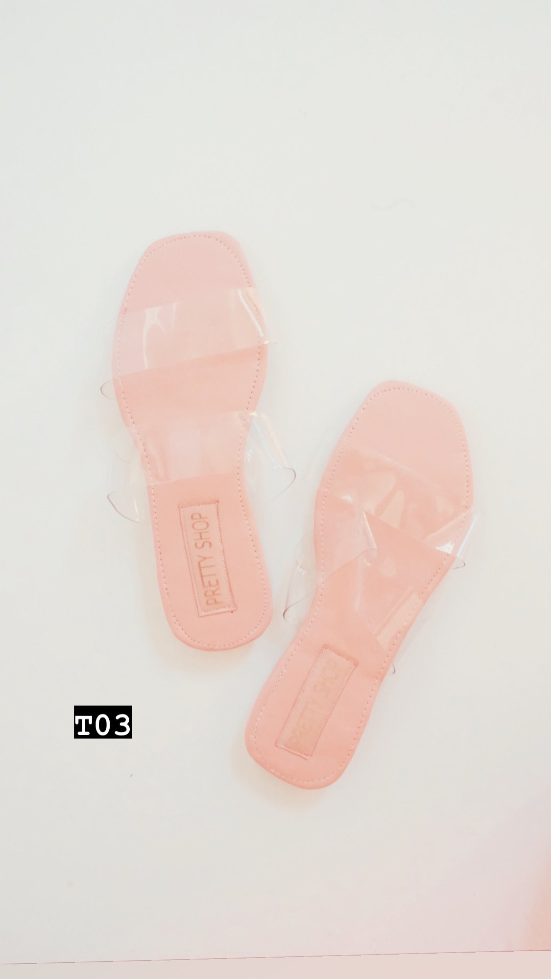 Sandalias Transparente Doble